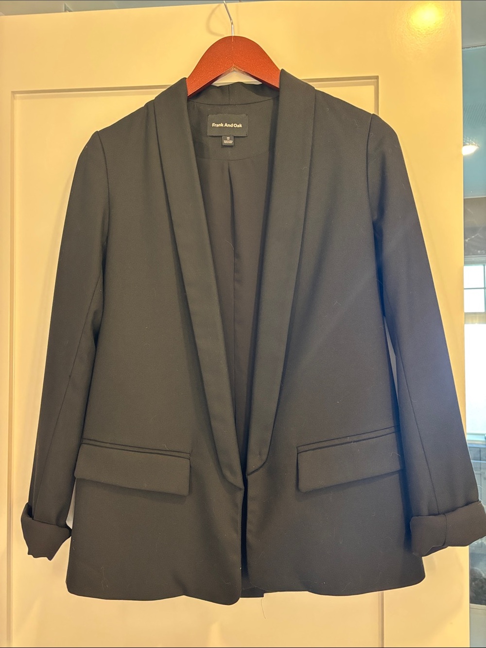 Frank & Oak Black Blazer